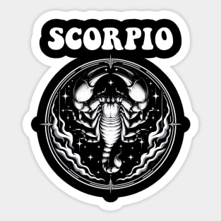 Zodiac Sign Astrology Scorpio October November Birthday Sticker